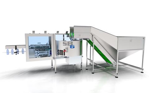 Bottle erector model SB for automatic bottle handling in various sizes=